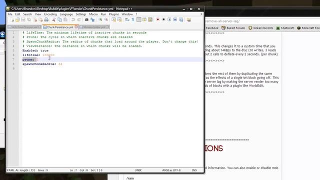 Bukkit: Ptweaks - Anti Lag Plugin for Minecraft смотреть онлайн