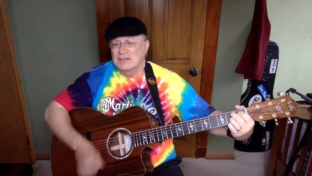 184b - Things We Said Today - Beatles vocal & acoustic guitar cover & chords смотреть онлайн