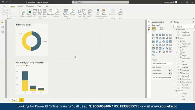 Power BI Project | Power BI Tutorial | Edureka смотреть онлайн