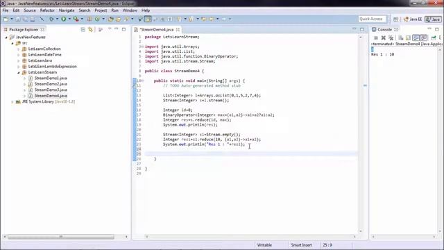 Java 8 Stream Reduce Example смотреть онлайн