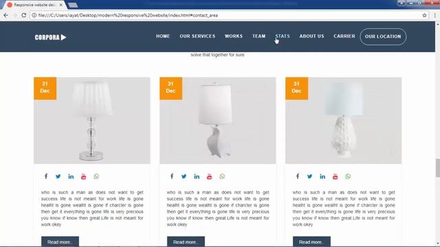 How to link the navigation menu to specific section in website template using HTML CSS JS смотреть онлайн