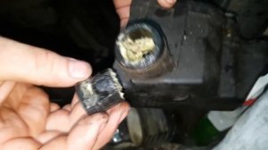 VW GOLF 4. 1.4 AXP. ЧИСТКА МАСЛООТДЕЛИТЕЛЯ(САПУНА)