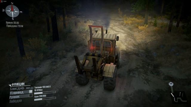 Spintires: MudRunner • Прохождение ➣ Побережье # 3. По лесам и болотам на К-700 смотреть онлайн