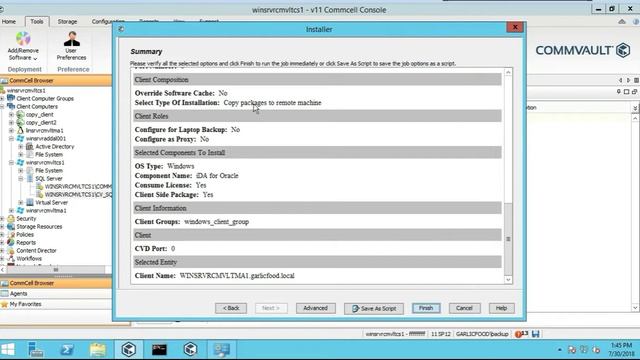 How to install the Oracle instance in CommVault смотреть онлайн