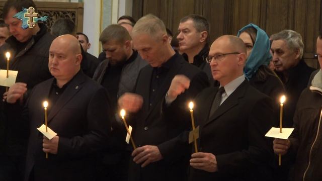 В Кафедральном Александро-Невском соборе Симферополя совершен чин отпевания Кирилла Стремоусова. смотреть онлайн