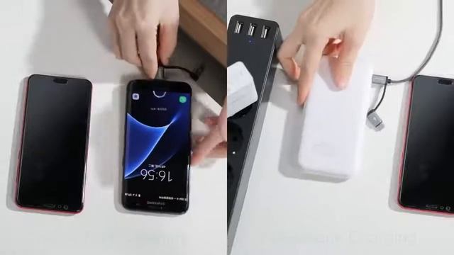 Кабель для быстрой зарядки 2 в 1 Type C + Micro USB FLOVEME 80 см смотреть онлайн