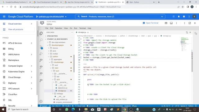 App Dev Storing Image and Video Files in Cloud Storage Python || Qwiklabs Solution || смотреть онлайн