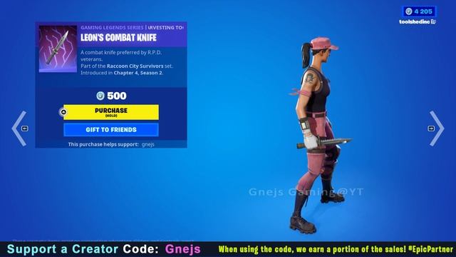 Leon's Combat Knife | Fortnite Pickaxe смотреть онлайн