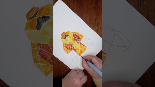 Be Stealthy - Geometric Leopard (Nursery room art done in watercolours) смотреть онлайн