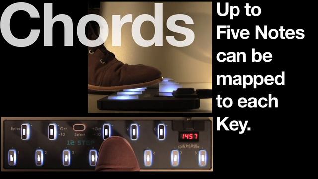 12 Step MIDI Bass Keyboard Pedal смотреть онлайн