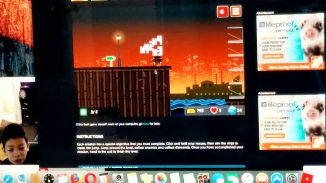 Warith's Cool Math Games/Sticky Ninja Mission 2 смотреть онлайн