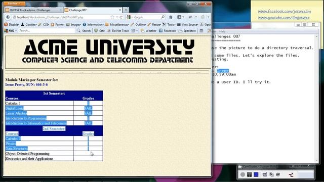 Hackademic Challenge 007 Directory Traversal Tamper Data Cookie смотреть онлайн