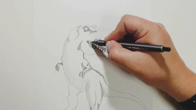 Как нарисовать динозавра | how to draw a dinosaur смотреть онлайн