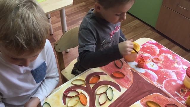 Объёмная аппликация "Осеннее дерево"старшая группа смотреть онлайн