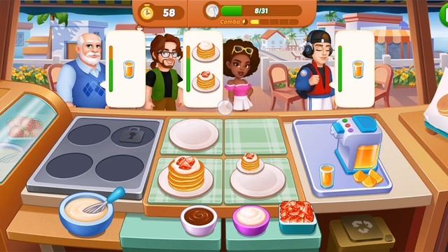 прохождение игры / 1 часть названия - CRAZY COOKING DINER❤️ смотреть онлайн