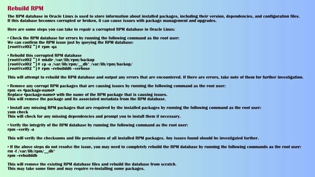 Oracle Exadata | How to Rebuild RPM смотреть онлайн