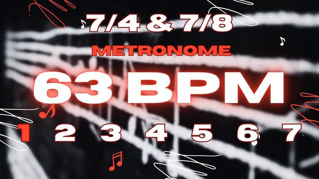 63 BPM - 7/4 & 7/8 Metronome смотреть онлайн
