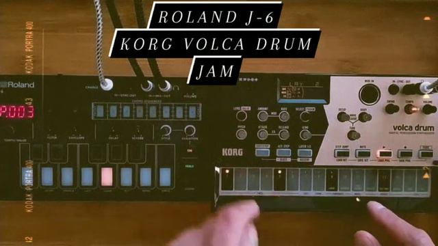 Jam-8 - Roland J-6 - Korg Volca Drum смотреть онлайн