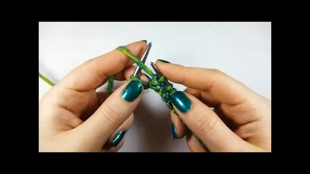 Спицы для начинающих. Лицевые петли. Красивый узор для шарфа спицами. Платочная вязка. #Вяжемшарф смотреть онлайн