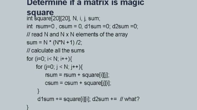 CS101 L9 Multi Dimensional Arrays смотреть онлайн
