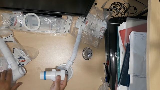 сборка сифона и установка на раковину смотреть онлайн