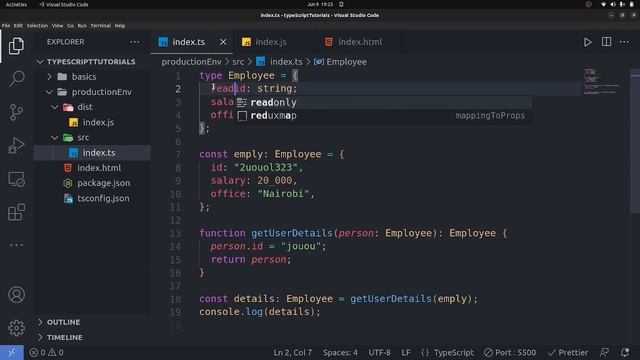 Readonly & Optional In TypeScript | Learn TypeScript Now | p5 смотреть онлайн