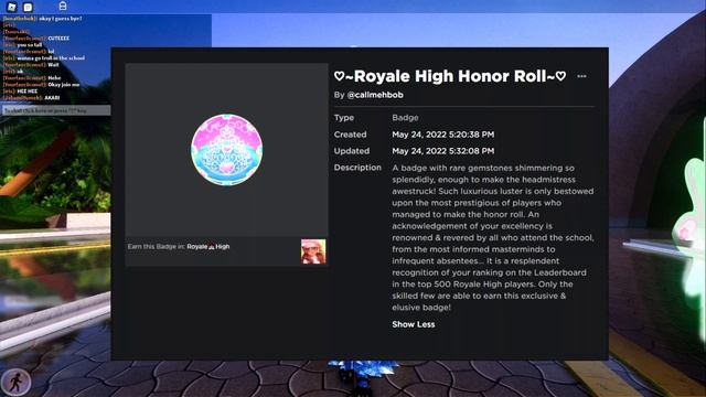 *NEW HONOR ROLL BADGE* | Roblox Royale High смотреть онлайн