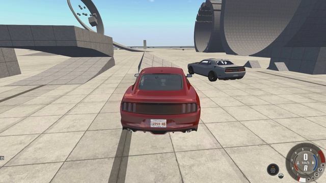Ford Mustang VS Dodge Challenger VS Chevrolet Camaro (Сравнение машин в BeamNG)