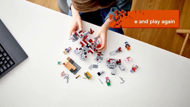 LEGO Minecraft Битва за красную пыль 21163 смотреть онлайн