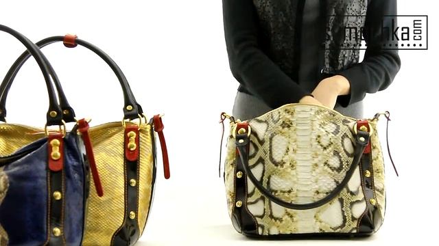 Сумка Marino Orlandi 3975C python beige смотреть онлайн