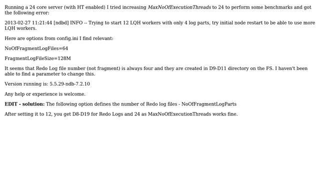 Databases: Error on data node startup in MySQL-cluster смотреть онлайн