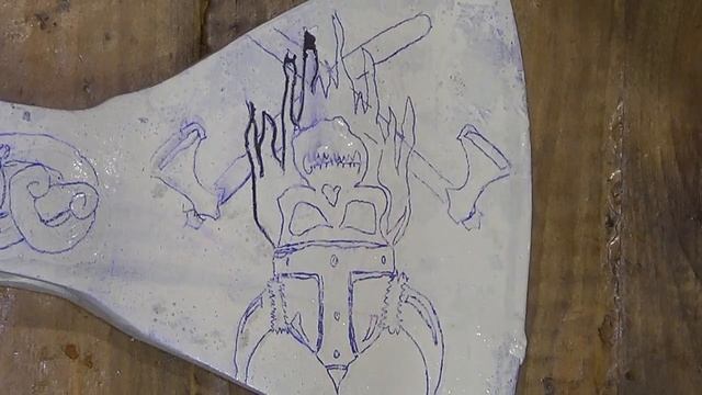 ТРАВЛЕНИЕ РИСУНКА НА ТОПОРЕ В ДОМАШНИХ УСЛОВИЯХ