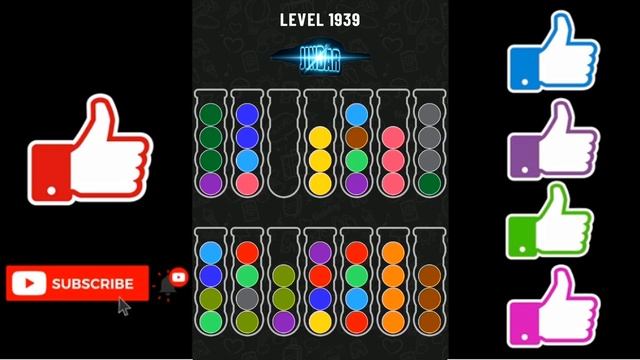 Ball Sort Puzzle Level 1939 смотреть онлайн