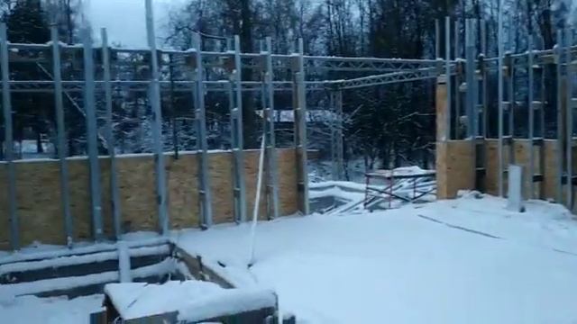 продолжаем собирать каркас для заливки пенополистиролбетона