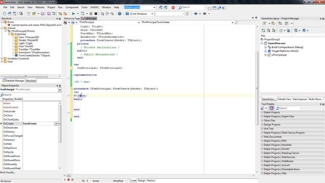 Game 3D View in Delphi Firemonkey смотреть онлайн