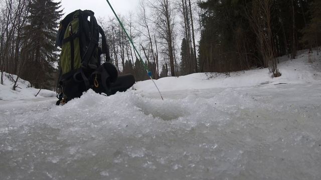 Хариус.Пермский Край.Конец марта,а хода нет.