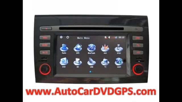 In-Dash Car DVD Player GPS Radio System For FIAT Bravo 2007-2011 www.AutoCarDVDGPS.com смотреть онлайн
