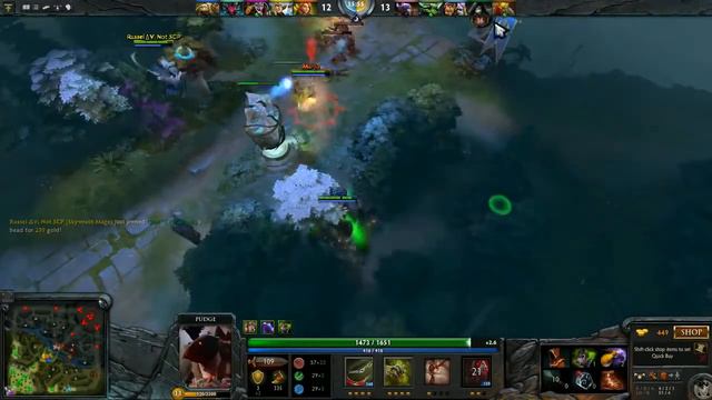 Dendi Pudge In Dota 2 / Денди играет на Pudge