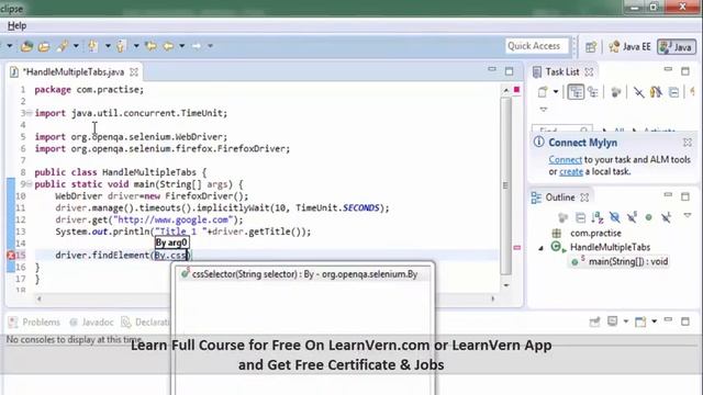 Multiple Tabs In Selenium - Video In Hindi смотреть онлайн
