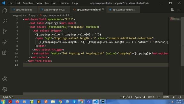 ? Angular 11 Tutorial || Select Angular Material || Ujjwal Technical Tips смотреть онлайн