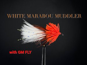 Стример White Marabou Muddler Как связать от GM FLY