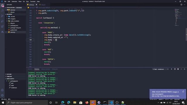 Backend (Local) Especializando o Banco para aceitar Imagens (json-server) смотреть онлайн