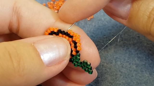 Серьги из бисера/Тыква из бисера/Серьги своими руками/Серьги на хеллоуин смотреть онлайн