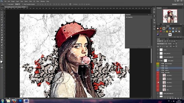 Graffiti Painter Photoshop Action смотреть онлайн