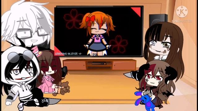 CreepyPasta react to Afton Family MeMeS||Elizabeth Afton|(3/5)||Gacha Club смотреть онлайн