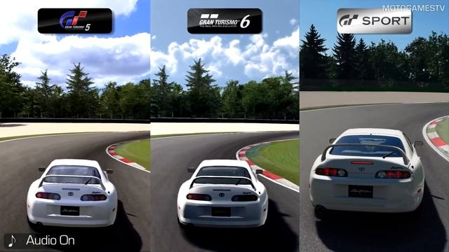 Gran Turismo 5 vs Gran Turismo 6 vs Gran Turismo Sport - Toyota Supra RZ '97 at Monza смотреть онлайн