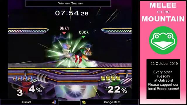Melee on the Mountain 39 - 813 | Tucker (Falco) vs. 813 | Bongo Beat (Fox) - SSBM Winners Quarters смотреть онлайн