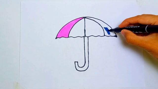 How to draw an umbrella easy | SIMPLE DRAWING смотреть онлайн