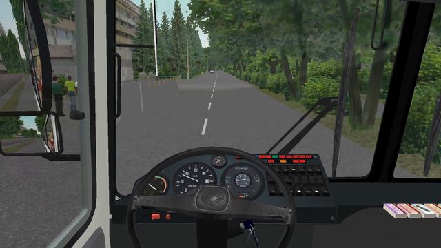 OMSI Zarechensk (Маршрут 9 Pozharnaya chast - Pl. Chkalovskaya) смотреть онлайн