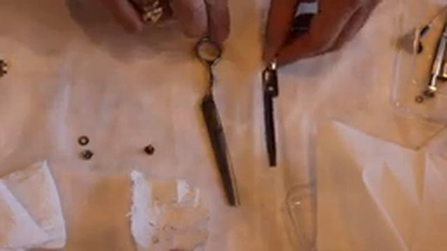 Заточка филировочных парикмахерских ножниц (пробная) смотреть онлайн